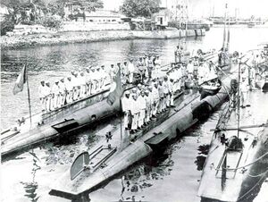 Primeiros submarinos brasileiros construídos na Itália e comissionados em 17 de julho de 1914.jpg
