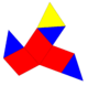 Rhombic diminished trigonal trapezohedron net.png