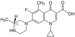 (R)-Grepafloxacin Structural Formula V1.svg