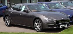 2018 Maserati Ghibli GranLusso Diesel 3.0 facelift Front.jpg