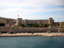 Bozcaada Castle in the district center