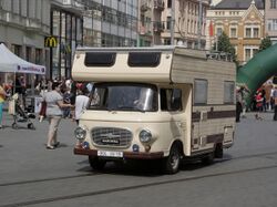 Brno, náměstí Svobody - XXI. Sraz historických vozidel Vysočina 2014 - Barkas B1000.jpg
