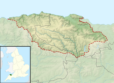 Exmoor National Park UK relief location map.png