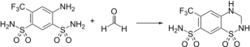 Hydroflumethiazide synthesis.svg