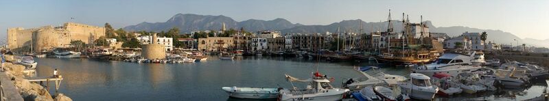 File:Kyrenia Harbour Panorama, North Cyprus.jpg