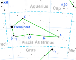 Lacaille 9352 is located in the constellation Piscis Austrinus.