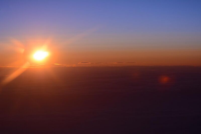 File:Sunset over the North Pole at the International Date line at 20,000 feet Aug 6th 2015 by D Ramey Logan.JPG