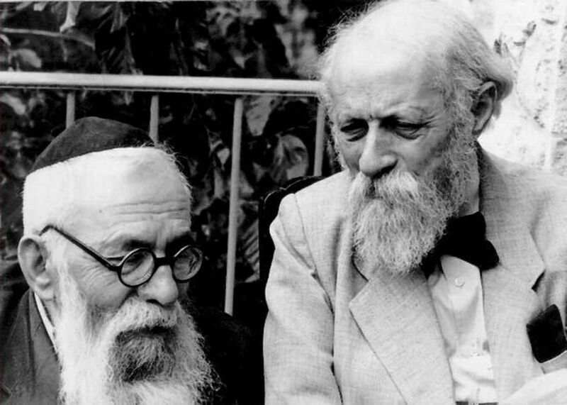 File:Martin Buber and Rabbi Binyamin.jpg