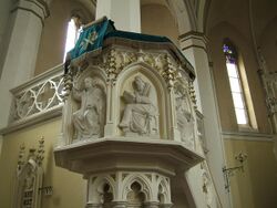 Mikolow protestant church pulpit.jpg