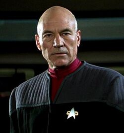 Patrick Steward as Jean-Luc Picard in 1996's Star Trek First Contact.jpg