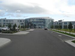 Entrance of Reykjavik University's Nauthólsvík campus.