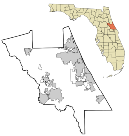 Daytona is located in Volusia County