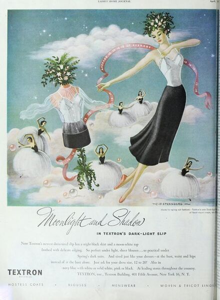 File:Charlotte J Sternberg - Textron advertising - Ladies' Home Journal, 1948.jpg