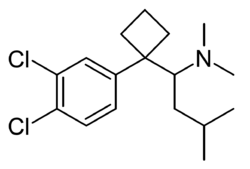 Chlorosibutramine structure.png