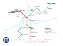 Diagram of the Rennes Metro