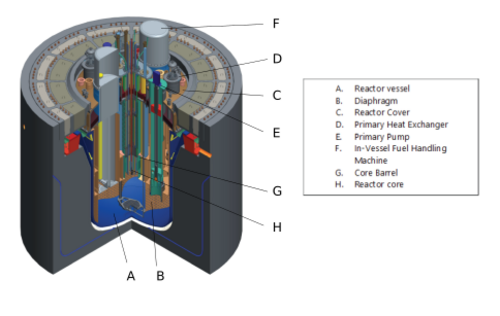 MYRRHA Reactor vessel and its internals