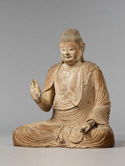 Seated Shaka Nyorai (Sakyamuni) - Murouji, Nara.jpg