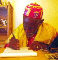 Aliu Amadu Jallo working on the first article for ff wp-1.jpg