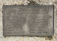 Plaque saying "In memory of those who died at Cave Creek 28th April 1995" (and 14 names listed)