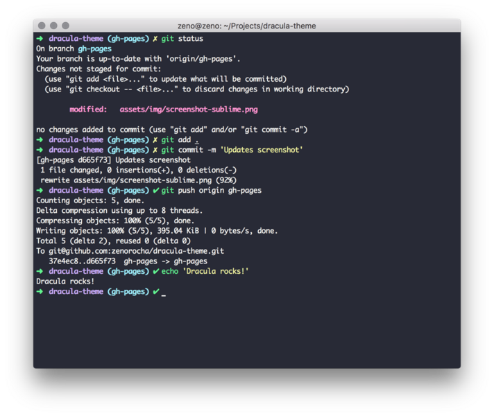 File:Dracula Theme being used on Iterm.png