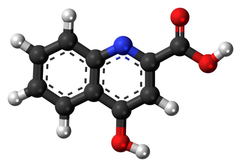 File:Kynurenic acid molecule ball.png