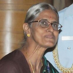 Ms. B. Codanayaguy, Puducherry, at a function, on the occasion of the International Women’s Day, at Rashtrapati Bhavan, in New Delhi (cropped).jpg