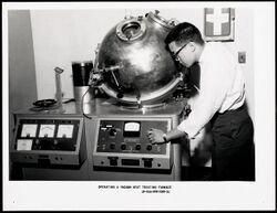 Operating a vacuum heat treating furnace, by the Watertown Arsenal, United States Army, c. 1959–1962, from the Digital Commonwealth - commonwealth 2n49vs61t.jpg