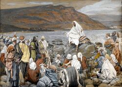 Brooklyn Museum - Jesus Teaches the People by the Sea (Jésus enseigne le peuple près de la mer) - James Tissot - overall.jpg