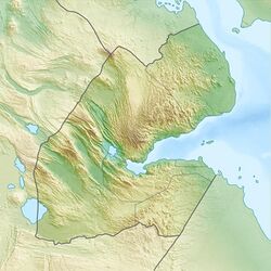 Map showing location of Handoga in Djibouti