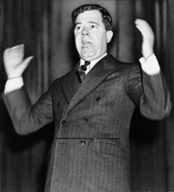 Huey Long delivering a speech in the Senate