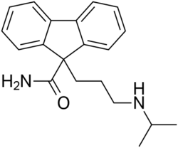 Indecainide structure.svg