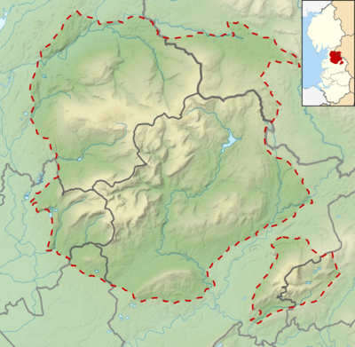 Location relief map United Kingdom Forest of Bowland.svg