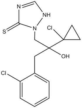 Chemical structure of prothioconazole