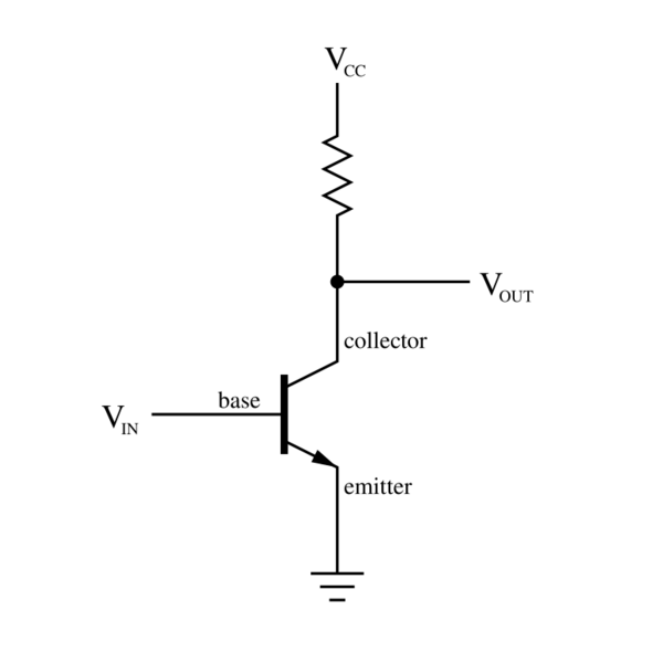 File:Transistor Simple Circuit Diagram with NPN Labels.svg
