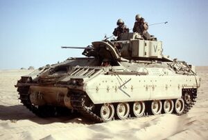 US M2A1 Bradley deployed to Saudi Arabia during Operation Desert Shield.jpg