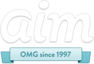 AIM's logo introduced in December 2011, replacing the earlier "running man" mascot