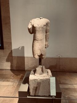 National Museum of Beirut – statue with phoenician inscription.jpg