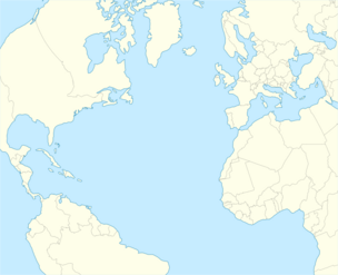 SS Empire Endurance is located in North Atlantic