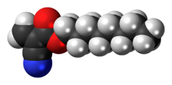 Octyl cyanoacrylate 3D spacefill.png