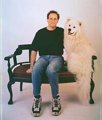 Philip Greenspun and Alex the dog.jpg