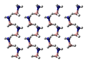Part of the crystal structure of ammonia borane[10]