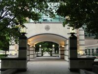 A photo of the exterior of the Beckman Institute