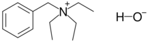 Benzyltriethylammonium hydroxide.svg