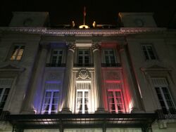 Bosch Palace lit in Red, white and blue.jpg