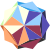 First stellation of icosahedron.svg