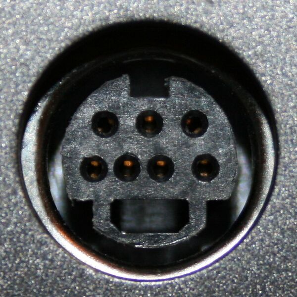 File:S-Video 7-pin quasi-DIN connector.JPG