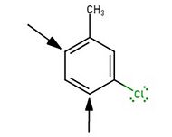 New substituents add para to either substituent in meta-chlorotoluene