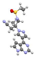 Baricitinib-portrait-ligand-3JW-from-PDB-xtal-4W9X-Mercury-3D-balls.png