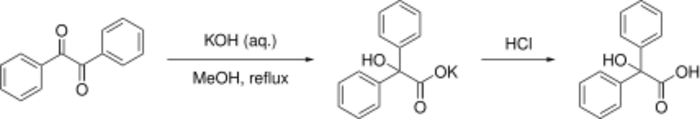 Scheme 1. Benzilic acid rearrangement