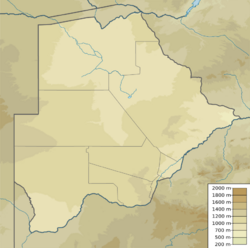 Botswana physical map.svg